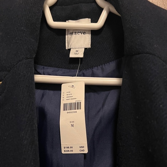 ANTHROPOLOGIE - Maeve Military Navy Peacoat BNWT - SIZE M - Picture 10 of 12